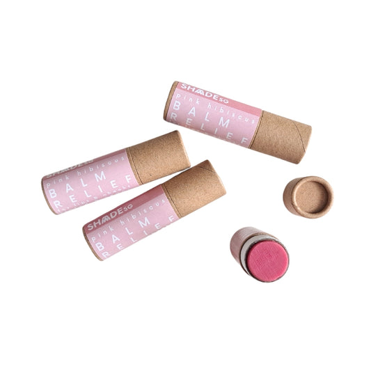 tinted lip balm . pink hibiscus