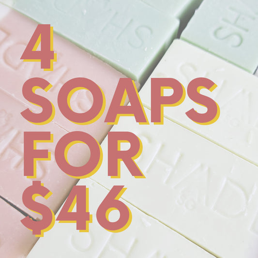 4 for $46 bar soap bundle set