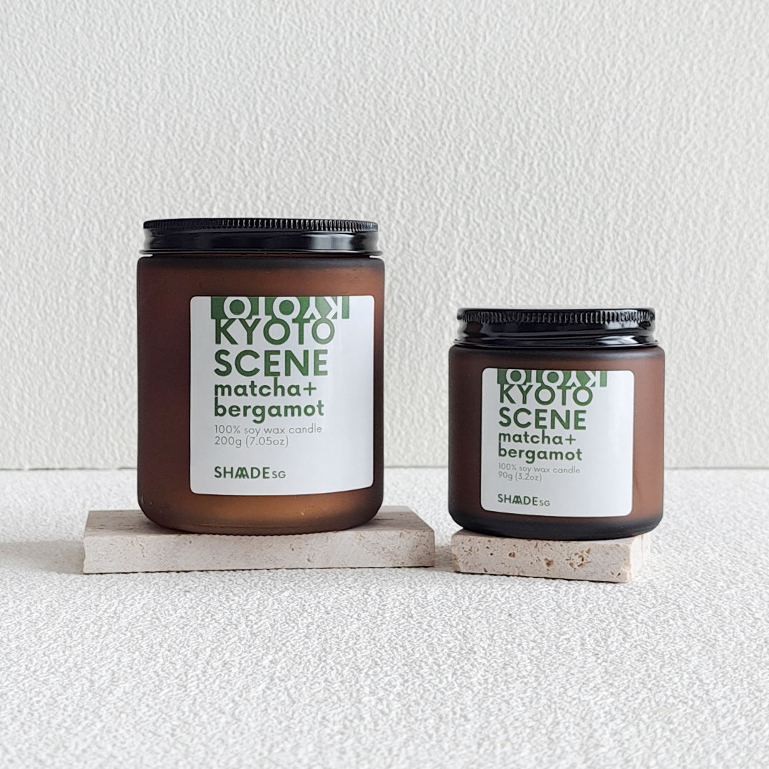 kyoto scene matcha and bergamot soy wax candle