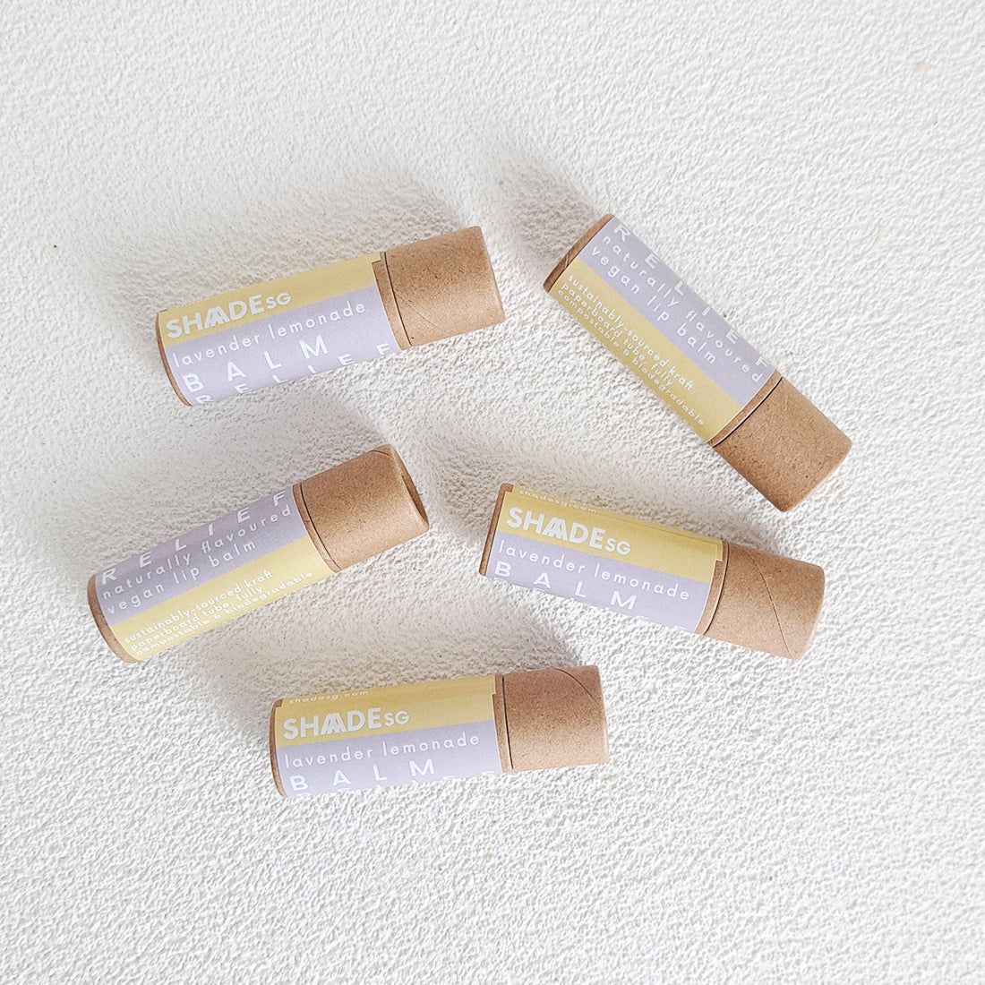 lavender lemonade flavoured vegan lip balm