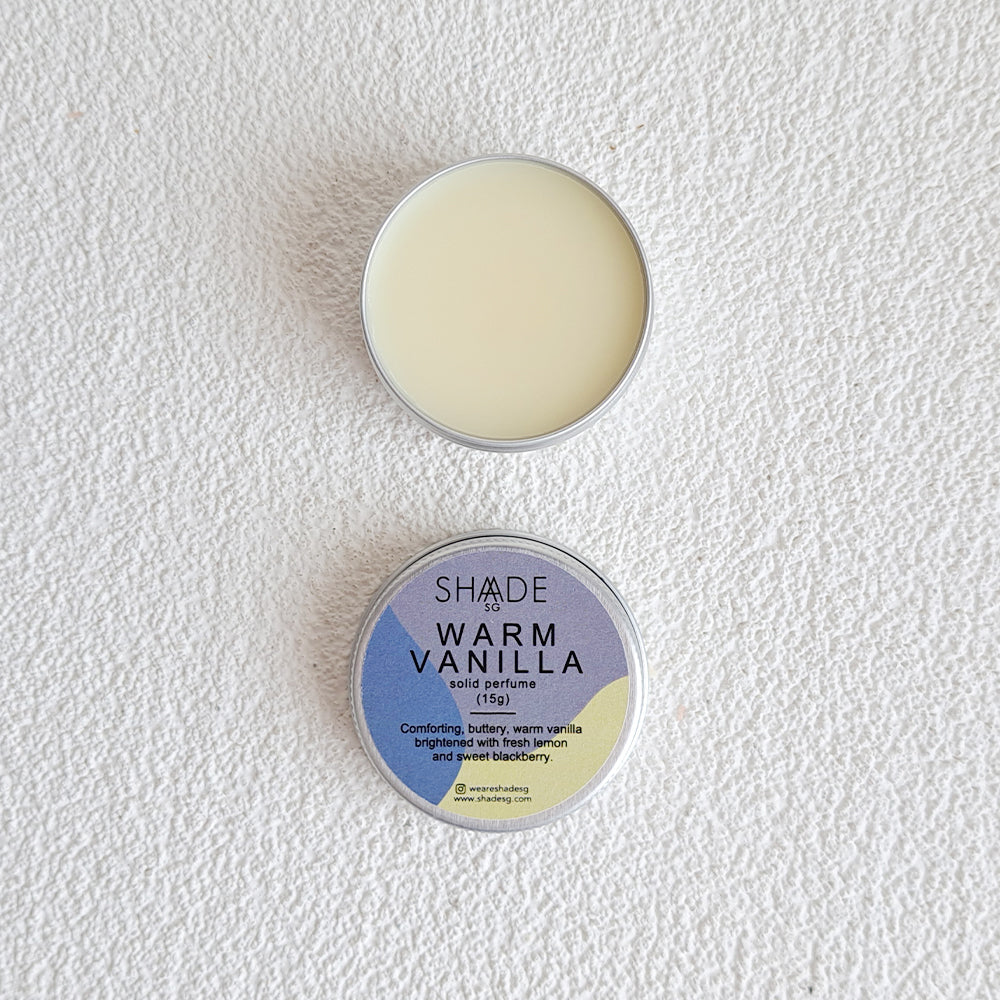 warm vanilla vegan solid perfume cologne fragrance