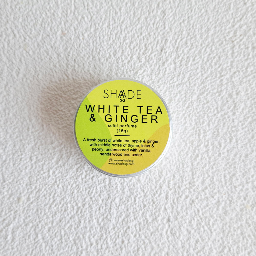 white tea ginger vegan solid perfume cologne fragrance