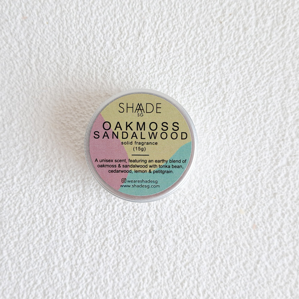 oak moss sandalwood vegan solid perfume cologne fragrance