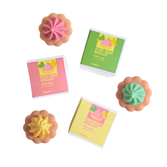 iced gem biscuit . gift soap