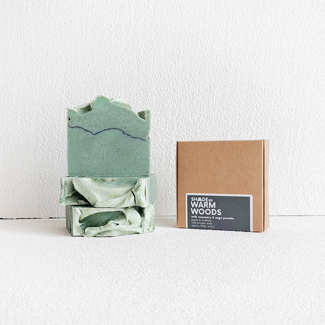 warm woods rosemary and sage powder soap