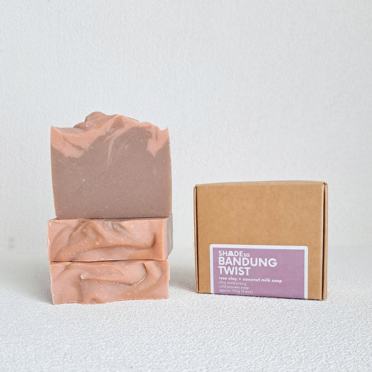 bandung twist . geranium + coconut milk soap