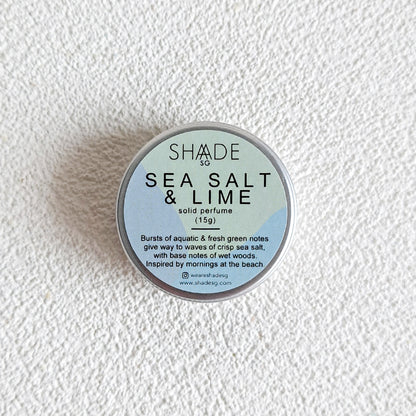 sea salt lime vegan solid perfume cologne fragrance
