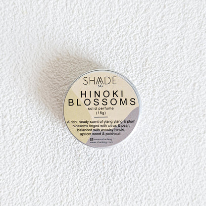 hinoki blossoms vegan solid perfume