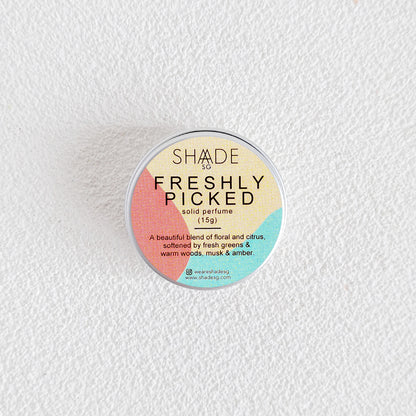 freshly picked vegan solid perfume cologne fragrance